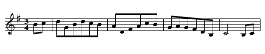 Gan Ainm - staff notation