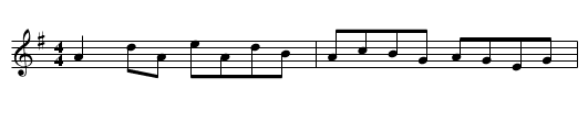 Gan Ainm - staff notation