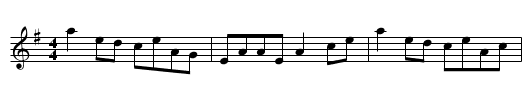 Gan Ainm - staff notation