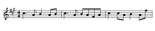 Gan Ainm - staff notation