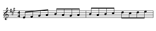 Gan Ainm - staff notation