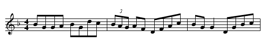 Gan Ainm - staff notation
