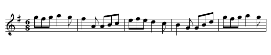 Gan Ainm - staff notation