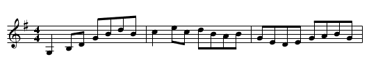 Gan Ainm - staff notation