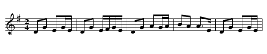 Gan Ainm - staff notation