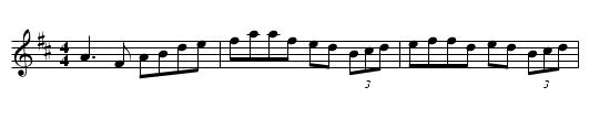 Gan Ainm - staff notation