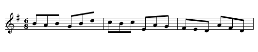 Gan ainm - staff notation