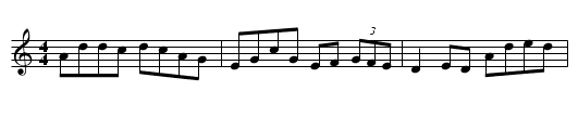 Gan Ainm - staff notation