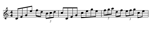 Gan Ainm - staff notation