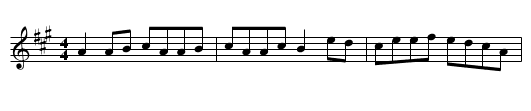 Gan Ainm - staff notation