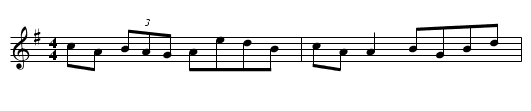 Gan Ainm - staff notation