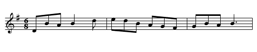 Gan Ainm - staff notation