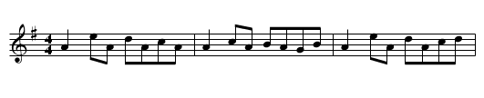 Gan Ainm - staff notation