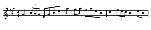 Gan ainm - staff notation