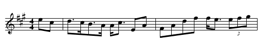 Gan Ainm - staff notation
