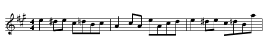 Gan Ainm - staff notation