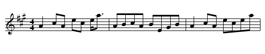Gan Ainm - staff notation