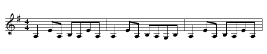 Gan Ainm - staff notation
