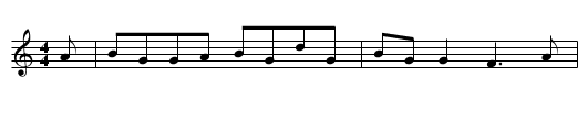 Gan Ainm - staff notation