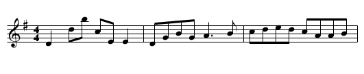 Gan ainm - staff notation