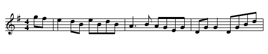 Gan Ainm - staff notation