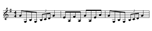 Gan Ainm - staff notation