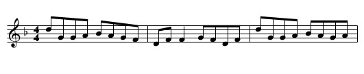 Gan Ainm - staff notation