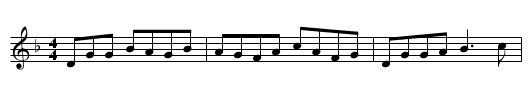 Gan Ainm - staff notation
