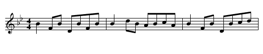 Gan Ainm - staff notation