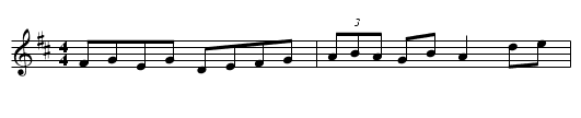 Gan Ainm - staff notation