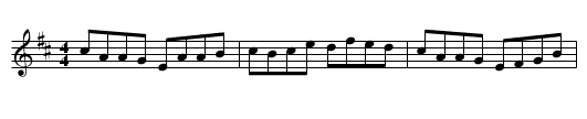 Gan Ainm - staff notation