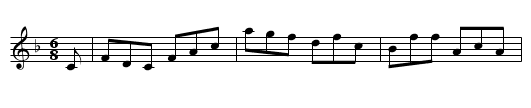 Gan Ainm - staff notation