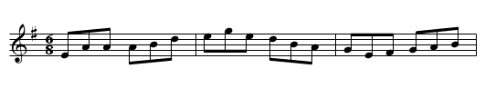 Gan Ainm - staff notation