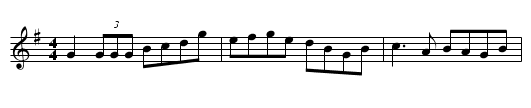 Gan Ainm - staff notation