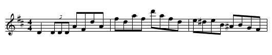 Gan Ainm - staff notation