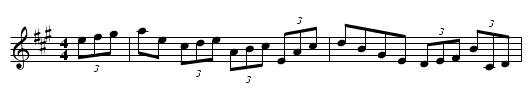Gan Ainm - staff notation