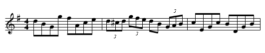 Gan Ainm - staff notation