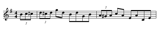 Gan Ainm - staff notation