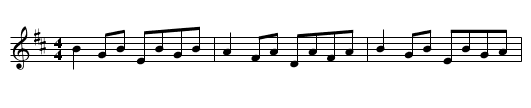 Gan Ainm - staff notation