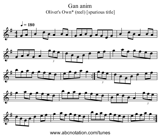 Gan anim - staff notation