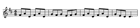 Gander In the Pratie Hole - staff notation