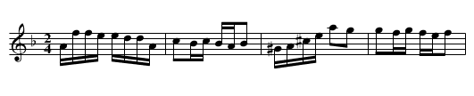 Gandzia Polka - staff notation
