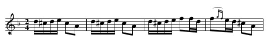 Gånglåt efter Ewert Åhs - staff notation