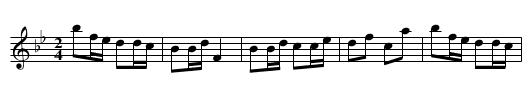 Gånglåt efter Hjalmar Thorsjö - staff notation