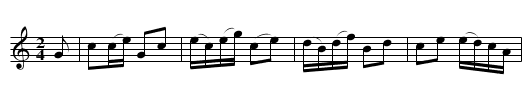 Gånglåt efter Klas Harpare - staff notation
