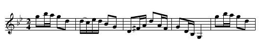Gånglåt efter Vilhelm Hedlund, Enviken - staff notation