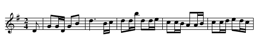 Gånglåt från Äppelbo - staff notation