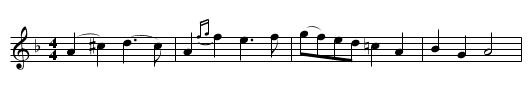 Gånglåt från Holmsveden (Skog) - staff notation