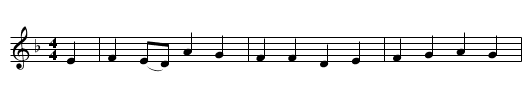 Gaol Song - staff notation