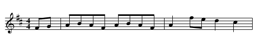 Gardebylåten - staff notation